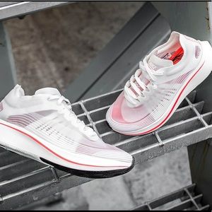 Nike Zoom Fly SP - White/Bright Crimson/Sail US 6